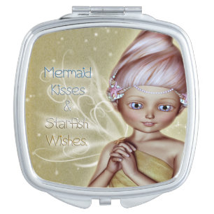 Mermaid Kisses Compact Mirror