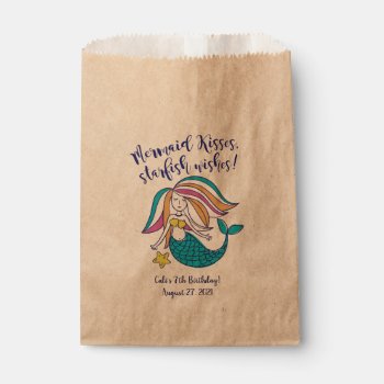 Mermaid Kisses Kraft Favor Bag by TheGreekCookie at Zazzle