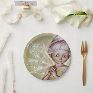 Mermaid Kisses Paper Plates