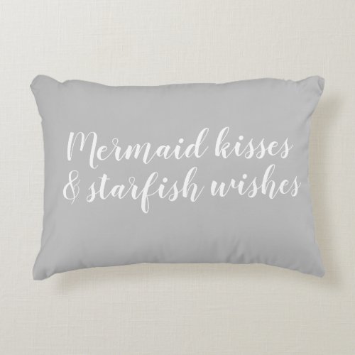 Mermaid Kisses Starfish Wishes Accent Pillow