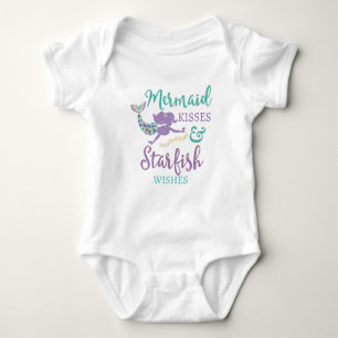 Mermaid Kisses & Starfish Wishes Baby TuTu Shirt