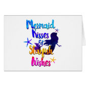 Mermaid Kisses & Starfish Wishes Watercolor Beachy (Front Horizontal)