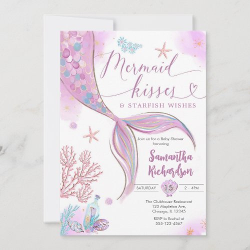 Mermaid Kisses Under the Sea Birthday