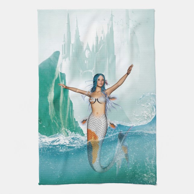 Mermaid Kitchen Towel (Vertical)