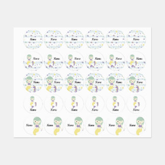 Mermaid labels for naming