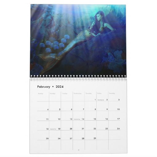 Mermaid Lagoon Calendar Zazzle