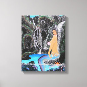 Mermaid lagoon canvas print