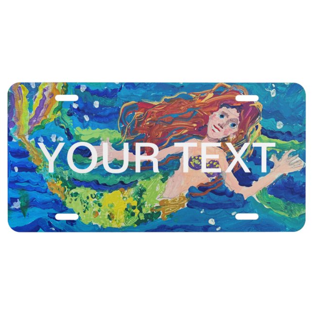 Mermaid License Plate (Front)