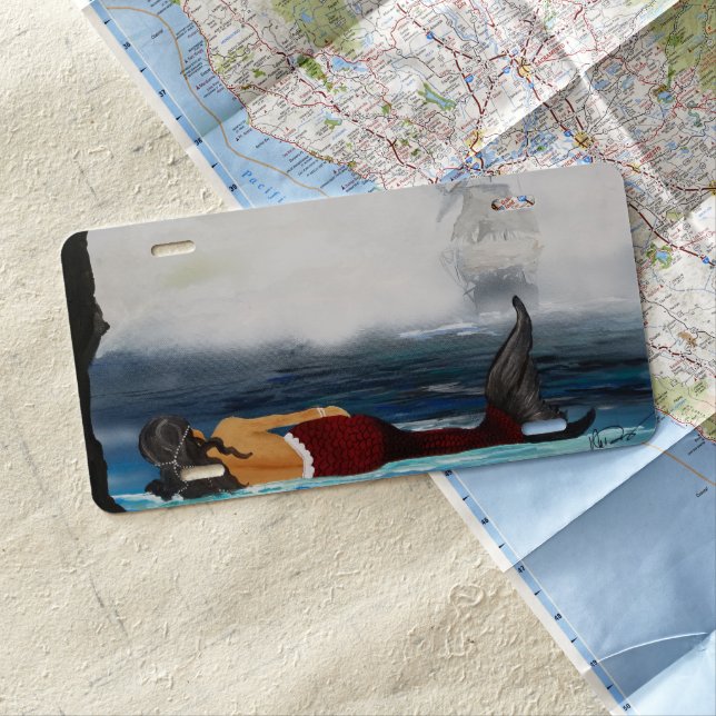 Mermaid License Plate (In Situ)