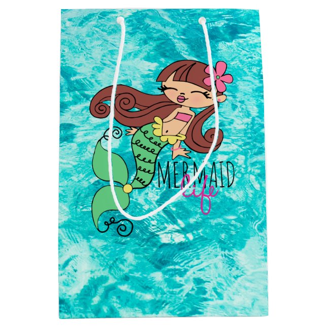 Mermaid Life BR - Medium Gift Bag (Front)
