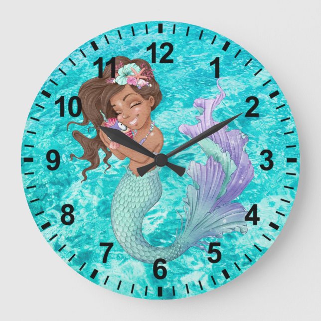 Mermaid Life Wall Clock (Front)