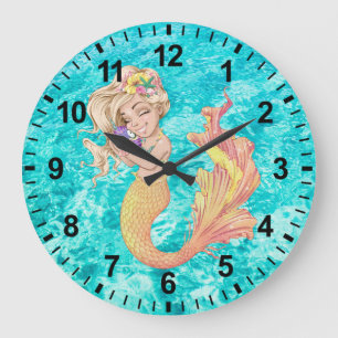 Mermaid Life Wall Clock
