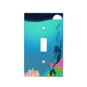 Mermaid light switch cover