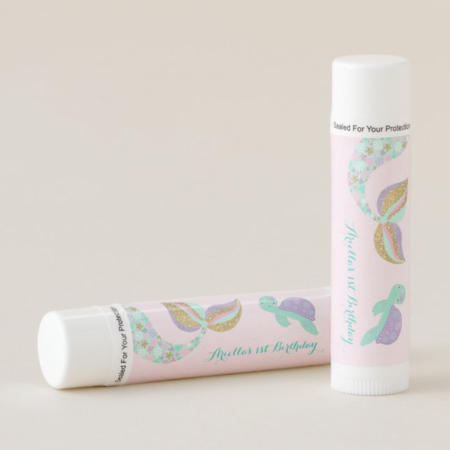 Mermaid Lip Balm Party Favor Mermaid Under The Sea (Front)