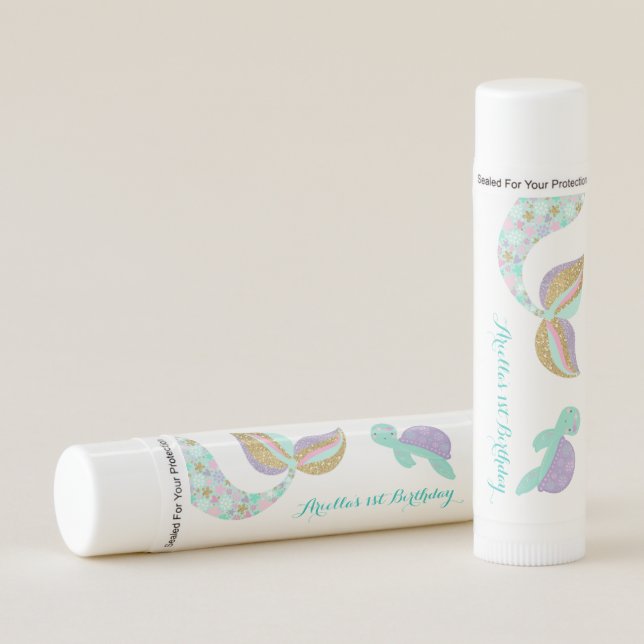 Mermaid Lip Balm Party Favor Mermaid Under The Sea (Front)