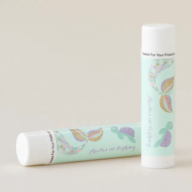 Mermaid Lip Balm Party Favor Mermaid Under The Sea | Zazzle