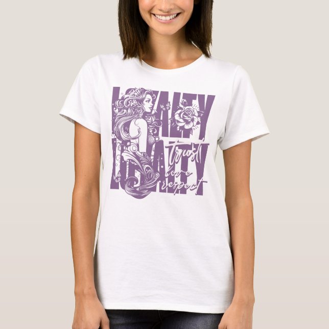 Mermaid Love Quotes T-Shirt (Front)
