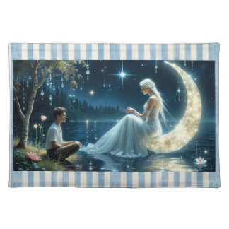 Mermaid Love Story Cloth Placemat