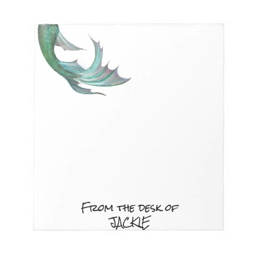 Mermaid Lover From the Desk of Personalized Notepad