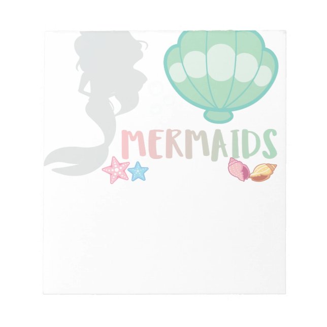 Mermaid lover tshirt notepad (Front)
