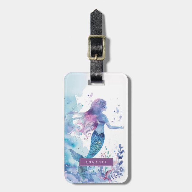 Mermaid Luggage Tags (Front Vertical)