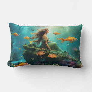 Mermaid - Lumbar Pillow 13" x 21"