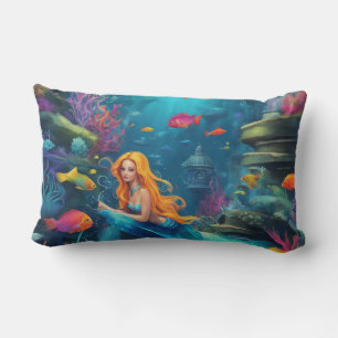 Mermaid - Lumbar Pillow 13" x 21"