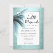 Mermaid Luxe | Seafoam Mint Green Aqua Shower Invitation (Front)