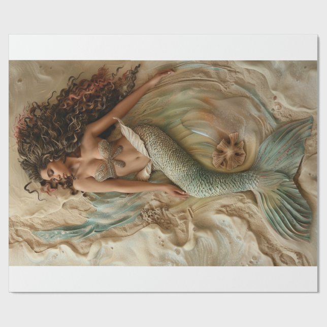 Mermaid Lyfe4 Wrapping Paper (Flat)