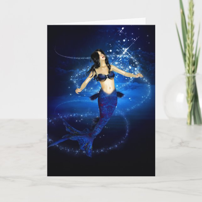 Mermaid Magic Birthday Card (Front)