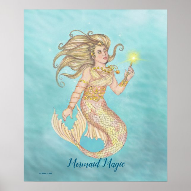 Mermaid Magic, Mermaid, Fairy, Faerie, Sea Witch  Poster (Front)