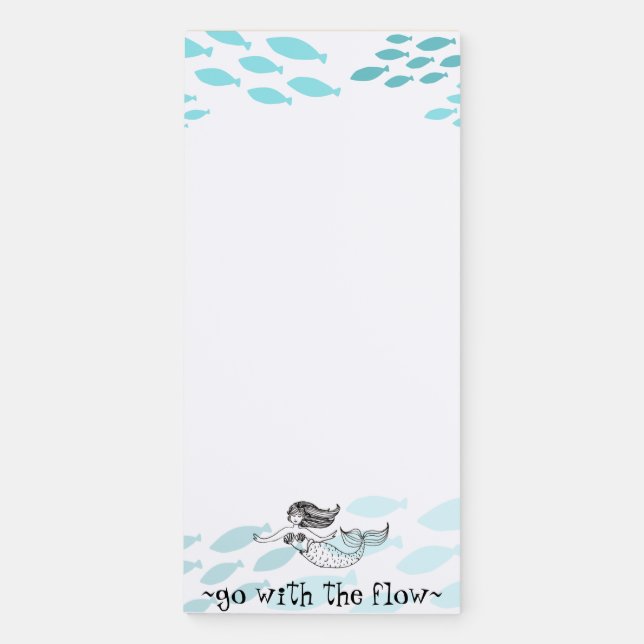 Mermaid Magnetic Notepad (Front)