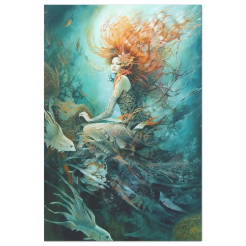 Mermaid Maiden  Tissue Paper