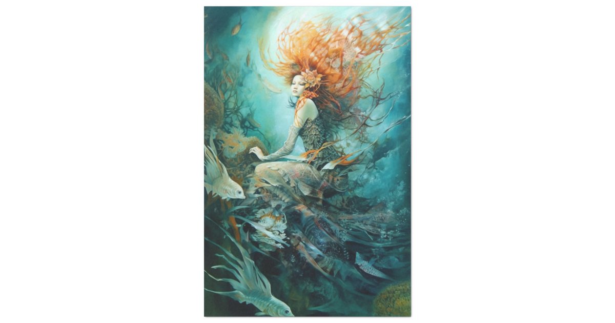 Mermaid Maiden Tissue Paper 