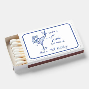 Mermaid Martini Birthday Brunch Napkins Matchboxes