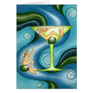 Mermaid Martini Cards