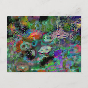 mermaid masquerade postcard