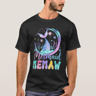 Mermaid Memaw Of The Birthday Girl Family Matching T-Shirt