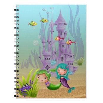 Mermaid  Mermaid Castle Notebook by Iggys_World at Zazzle