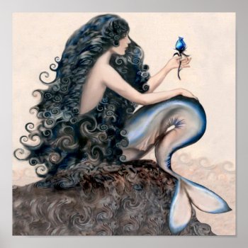 Mermaid Mermaids Fantasy Myth Poster by AutumnRoseMDS at Zazzle