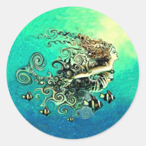 Mermaid Mermaids Fantasy Myth Stickers