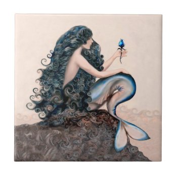 Mermaid Mermaids Fantasy Myth Tile by AutumnRoseMDS at Zazzle