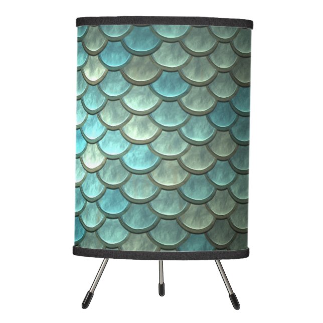 Mermaid Mermaids Scales Table Lamp (Front)