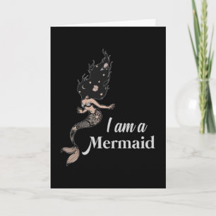 Mermaid Mermaids Sea Girl Birthday Funny Gift Idea Card