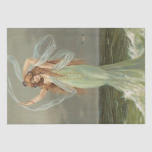 Mermaid / Mermaids Vintage Antique Decoupage Tissue Paper
