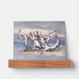 MERMAID & MERMAN IN OCEAN SKY PICTURE LEDGE