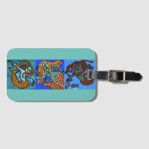 Mermaid & Mermen Luggage Tag
