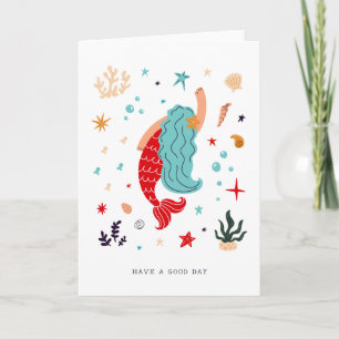 Mermaid Message Blank Card