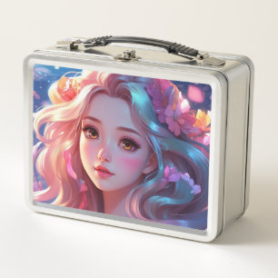Mermaid  metal lunch box