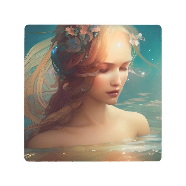 Mermaid  metal print (Front)